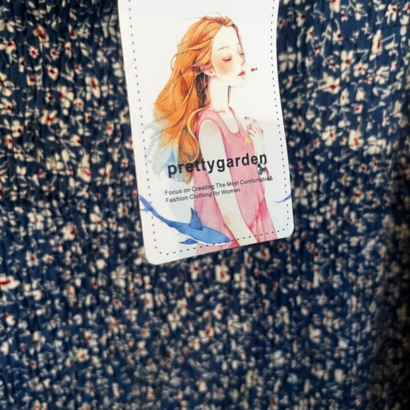 PRETTYGARDEN Summer Floral Sz XXL  Ruffle Hem Bodycon Mermaid Cocktail - Picture 9 of 10